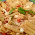 MACCHERONI AU CRABE ARTICHAUTS ET&nbsp;MOZZA