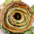 Tartelette spirale au chavroux et&nbsp;pesto