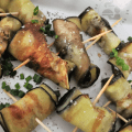 Roulés d&rsquo;aubergines à la&nbsp;scamorza