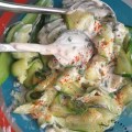 Salade de courgette sauce moutarde&nbsp;cassis