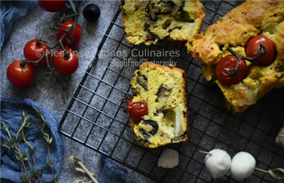 Cake aux aubergines coppa et curcuma SAMAR