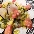 Salade de poireaux et radis noir au&nbsp;Gravlax1