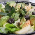 Salade d&rsquo;avocat poires olives noires et câpres&nbsp;1