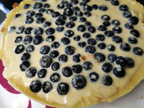 Pachade d’Auvergne sucrée ou Farinette aux Myrtilles du Cantal