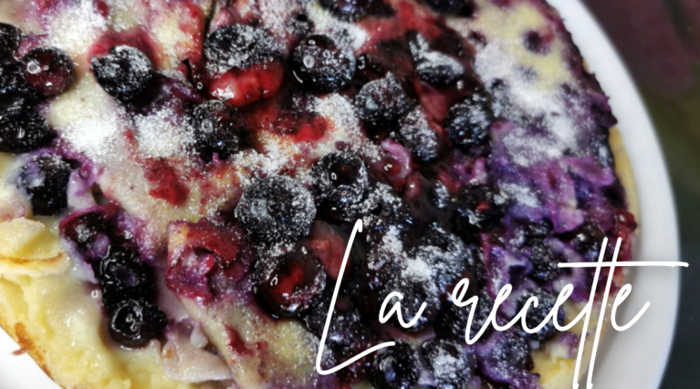Pachade d’Auvergne sucrée ou Farinette aux Myrtilles du Cantal