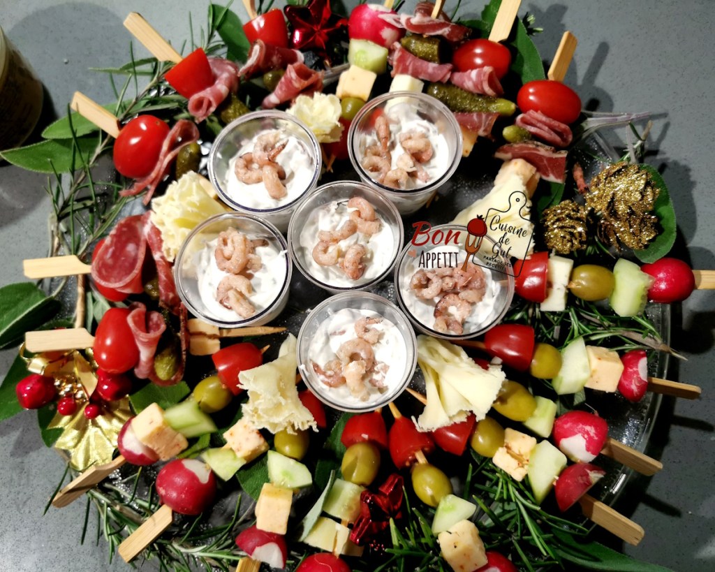 Couronne de Noël pour un apéro&nbsp;festif
