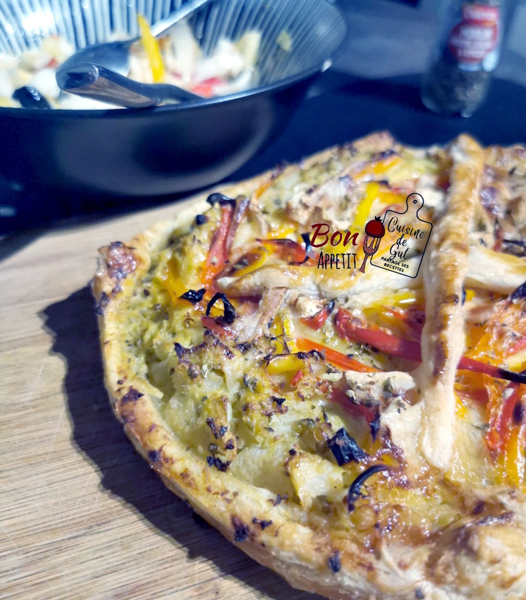 Idée de Tarte Salée: Tarte Chou-Fleur, Poivrons et&nbsp;Reblochon