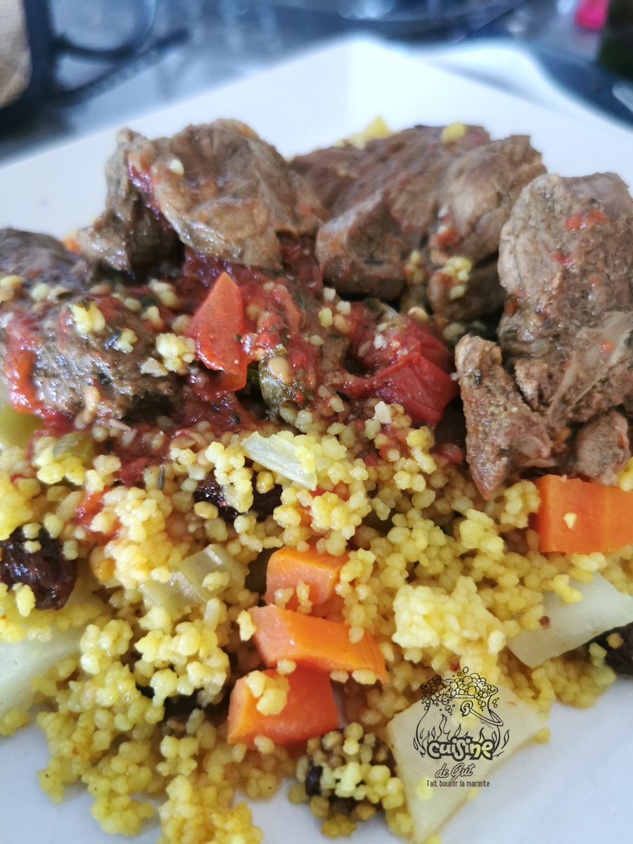 Recette Cuisinart Cookfresh : Couscous légumes vapeur et agneau&nbsp;épicé