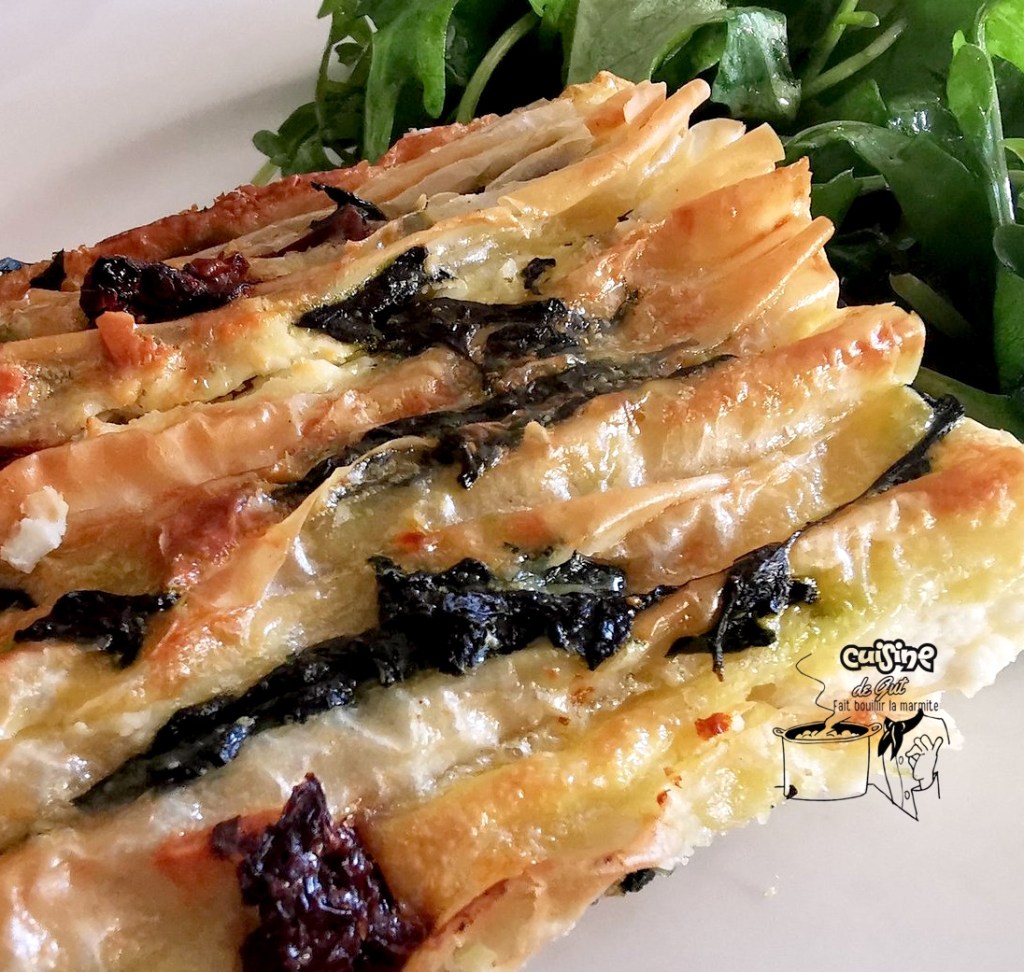 Crinkle aux épinards et tomates séchées pour changer des&nbsp;tartes