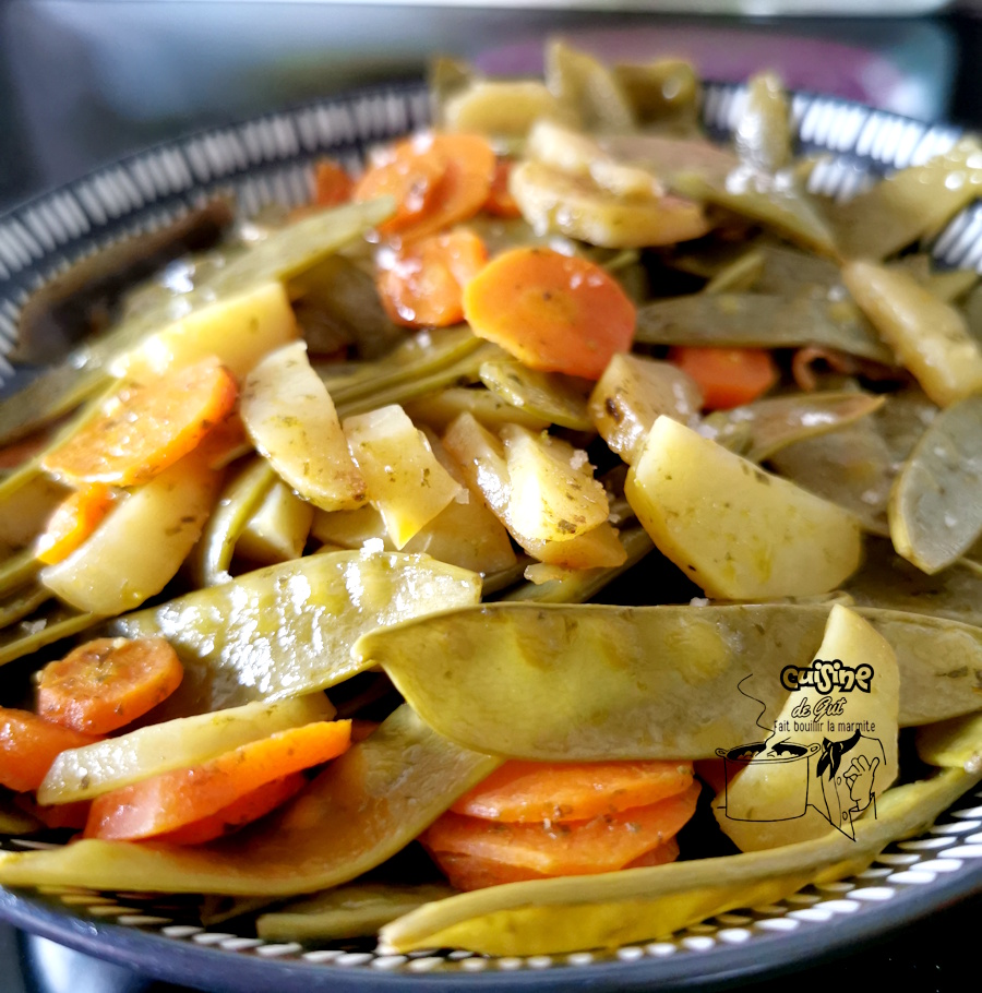 Poêlée de pois gourmands à l&rsquo;ail des ours, recette&nbsp;facile