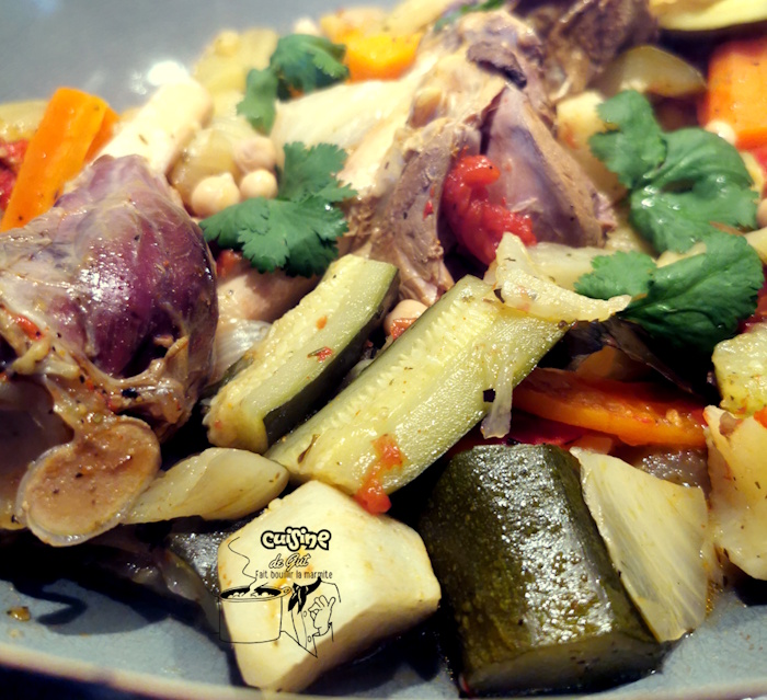 Souris d&rsquo;agneau en couscous&nbsp;printanier.