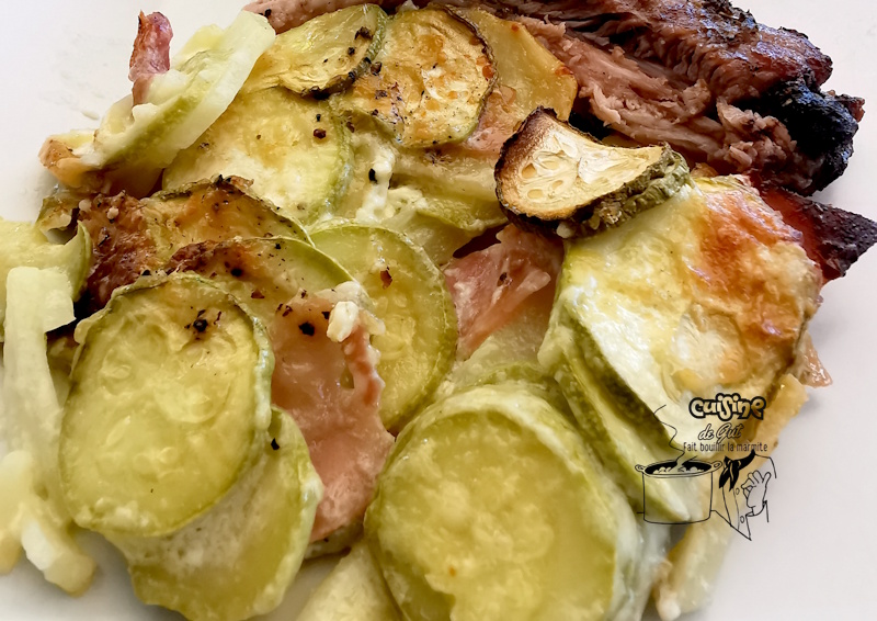 Gratin de courgettes/pommes de terre et Lonzo : Un bon accompagnement pour&nbsp;BBQ