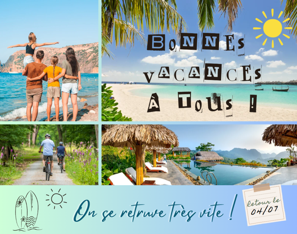 Une petite pause pour quelques jours de vacances&nbsp;!