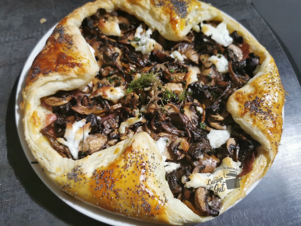 Tarte aux Champignons bruns, Chanterelles et&nbsp;Coppa