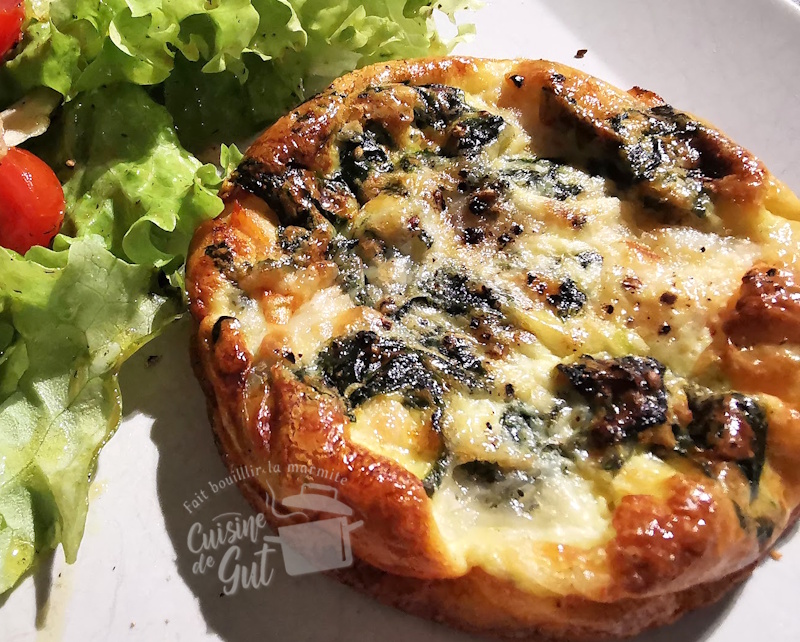 Clafoutis individuels d&rsquo;épinard et saumon fumé ou comment faire un délicieux plat avec des restes&nbsp;!