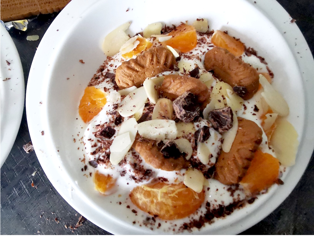 Cheesecake chinois revisité aux clémentines et chocolat