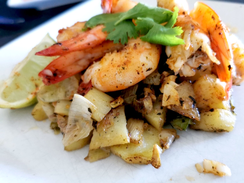 Crevettes à l’aigre douce épices et citron vert cuisinées à ma&nbsp;façon