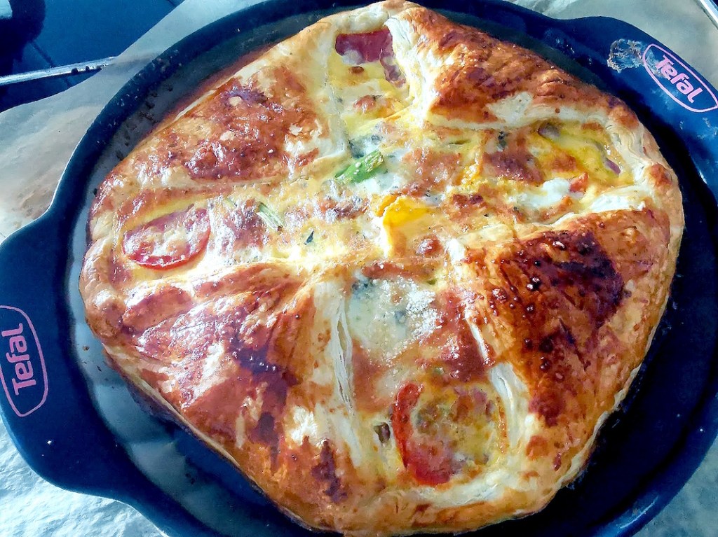 Tarte aux légumes Parmesan et Brebis de Basques : des restes bien&nbsp;utilisés